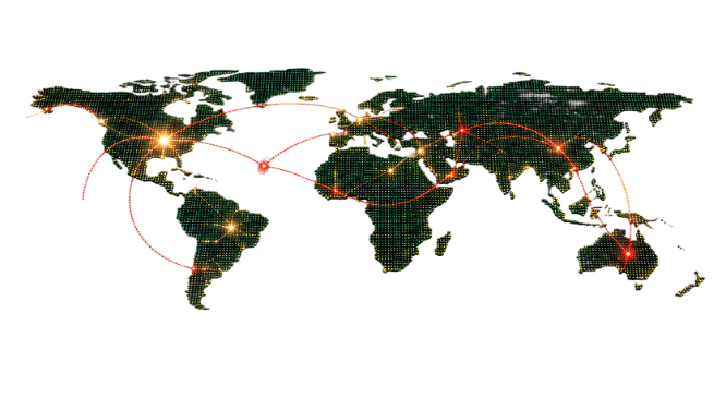 E-commerce warehouse network background